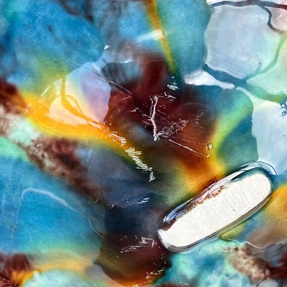 Fives Lille French Majolica 6 Well Oyster Plate - Picture 7 of 16